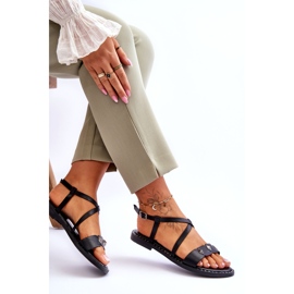 Kvinders sandaler med studs S.Barski KV-YXD072-1 Sort 4