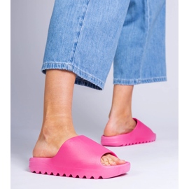 Kvinders fuchsia gummi flip flops lyserød 1