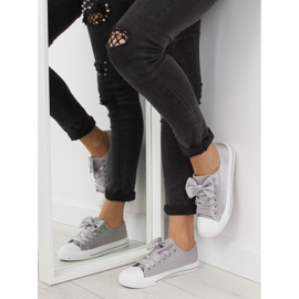 Grå satingrå damesneakers 16-509 2
