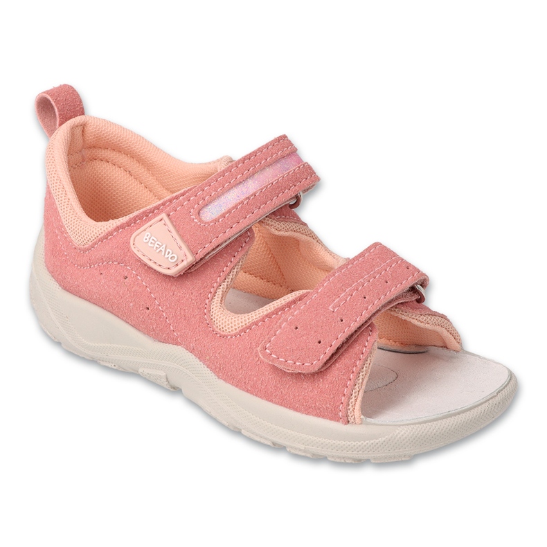 Befado børnesandaler med læderindlæg 721X025 pink lyserød 1