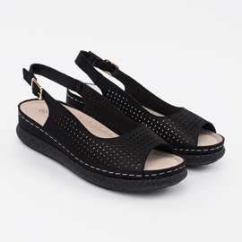 Goodin Sort komfortable åbner sandaler 1