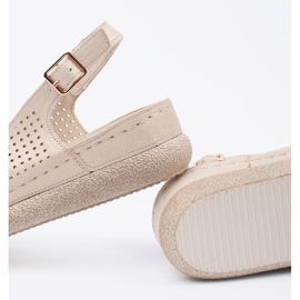 Goodin Lys hassel komfortable sandaler gylden 2