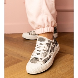 Sorte kvinders sneakers sport sneakers 2