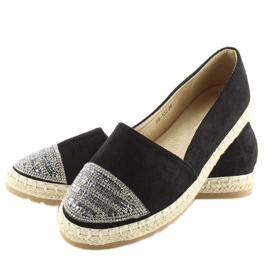Sorte espadriller til kvinder H8-102 sorte 1