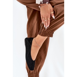 Big Star Kvinders ruskind ballerinas store stjerne RR274080 sort 5
