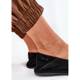 Big Star Kvinders ruskind ballerinas store stjerne RR274080 sort 7