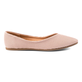 Vinceza tekstilballerinaer til kvinder beige 1