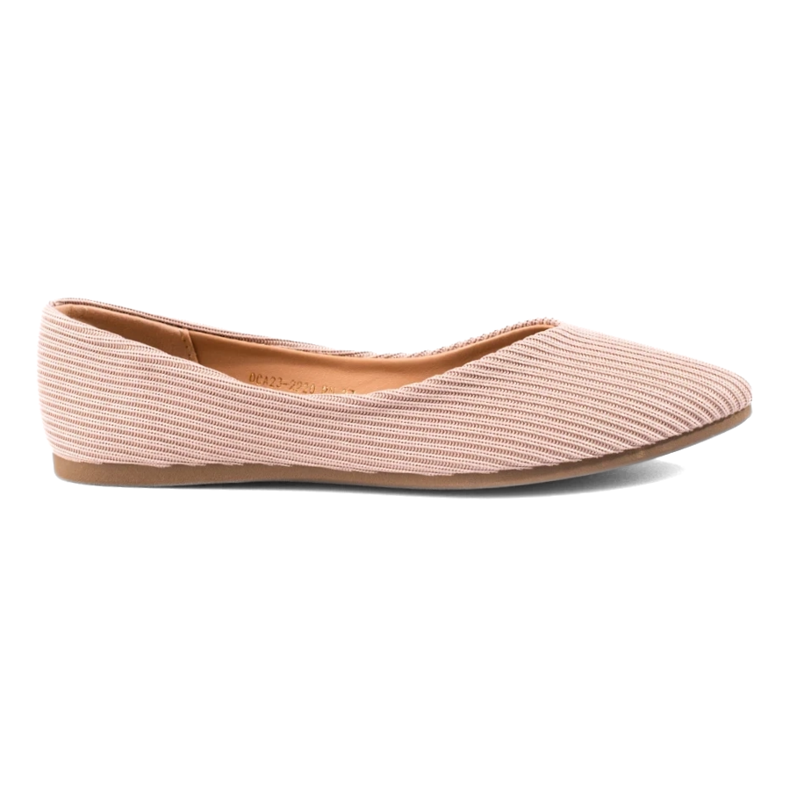 Vinceza tekstilballerinaer til kvinder beige 1