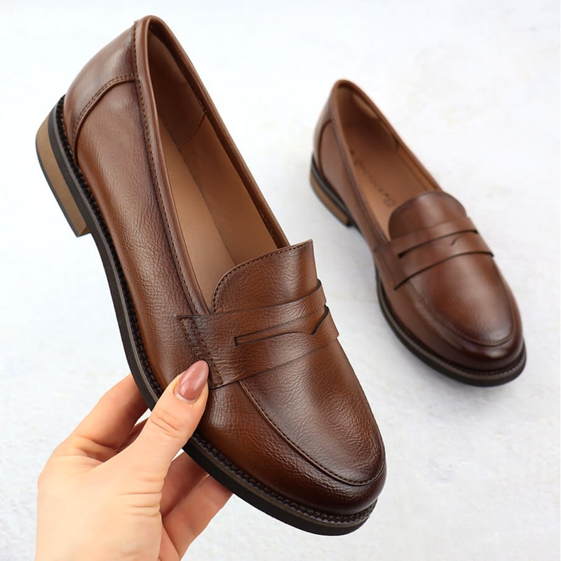 Sko Kvinders loafers Lords Brown Potocki SZ12573 brun 1