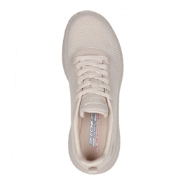 Skechers Memory Foam Bobs Squad Chaos Shoes W 117209 Nude beige 6