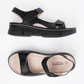 Goodin Sort klassiske kvinders sandaler 2