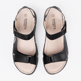 Goodin Sort klassiske kvinders sandaler 3