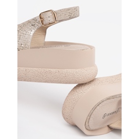 Goodin Flade sandaler med taupe -dekoration beige 1