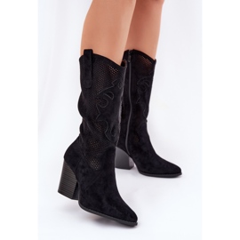 Openwork Boots On The Post S.Barski Hy51-606 Sort 2