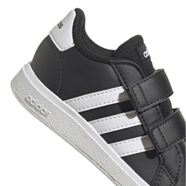Adidas Grand Court 2.0 Hook and Loop GW6523 sko sort 4