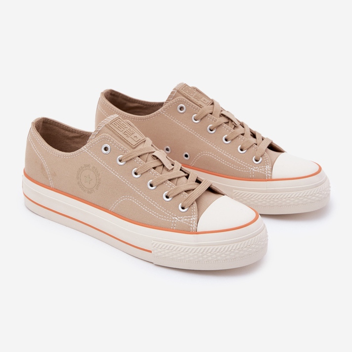 Big Star Mænds sneakers på den store stjerne RR174323 beige platform 1