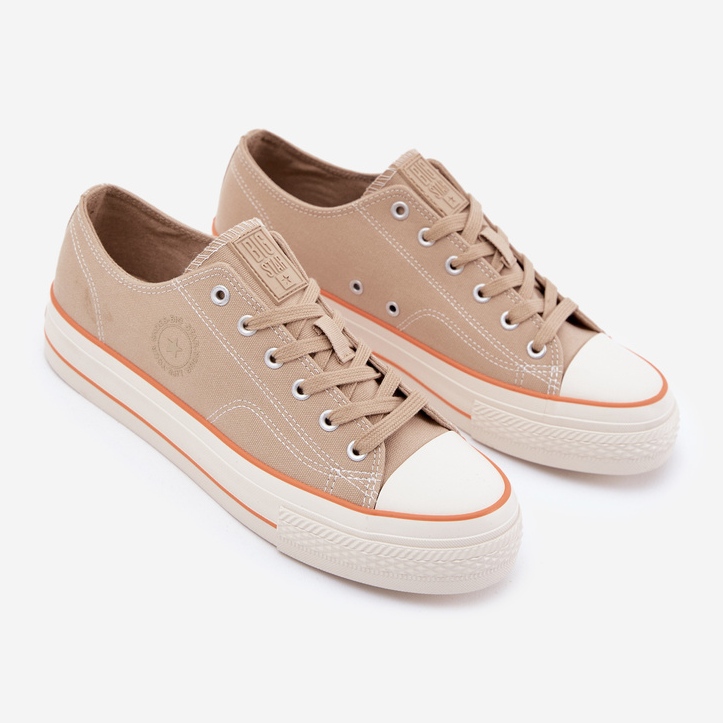 Big Star Mænds sneakers på den store stjerne RR174323 beige platform 2