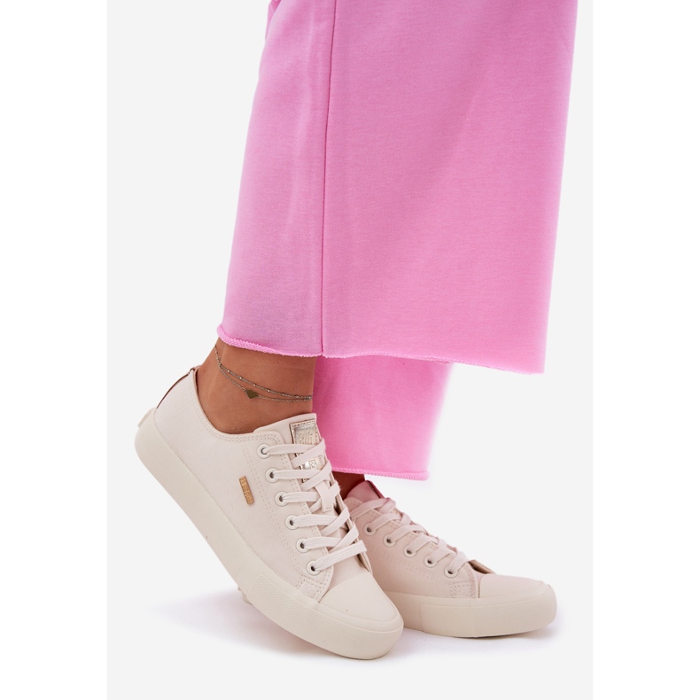 Women's Material Sneakers Big Star RR274768 Beige 1