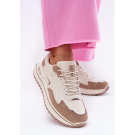 Kvinders sneakers Big Star RR274A216 Hi-Polish Beige System 2