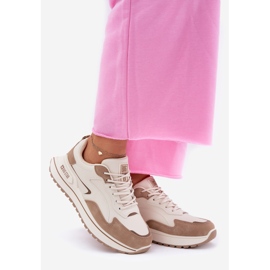 Kvinders sneakers Big Star RR274A216 Hi-Polish Beige System 1
