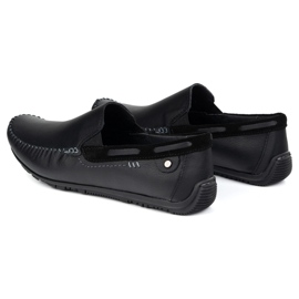 KOMODO Mænds læder loafers 920/k/r sort 4