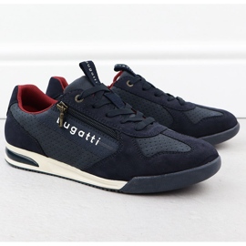 Mænds sportssko afslappet marineblå blå bugatti 321-a3811-5500 1