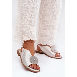 S.Barski Shiny Women's Sandals Dekorative detaljer S. BARSKI KV51-012 Sølv 2