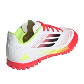 Adidas F50 Club TF IE3732 Hvide fodboldsko 3