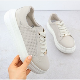 Kvinders sportssko på platformen Beige Filippo 6731 1