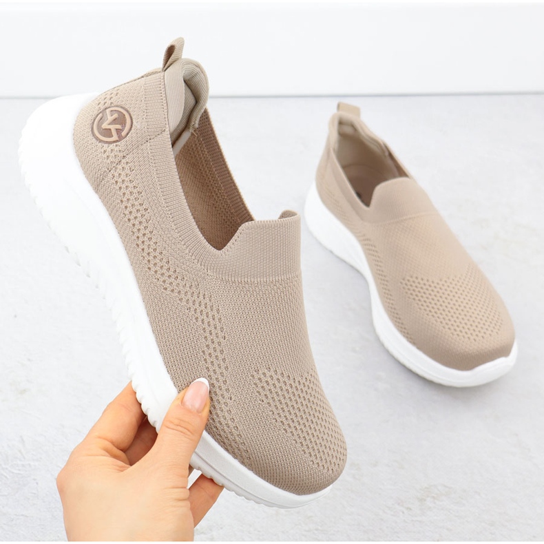 Kvinders sportssko gled beige Vinceza 17367 1
