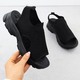 Kvinders sandaler bygget -i sort potocki til 90302 1
