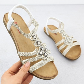 Kvinders komfortable sandaler slipper hvide Artiker 56C1323 1