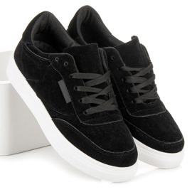 Sneakers på platformen sort 1