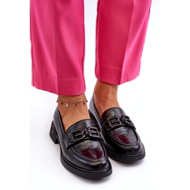 Vinceza Elegant læder kvinders sorte loafers 2