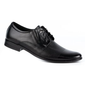 Olivier Herre elegante lædersko 302T3 sort 2