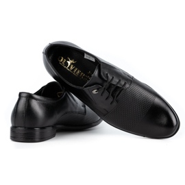 Olivier Herre elegante lædersko 302T3 sort 4