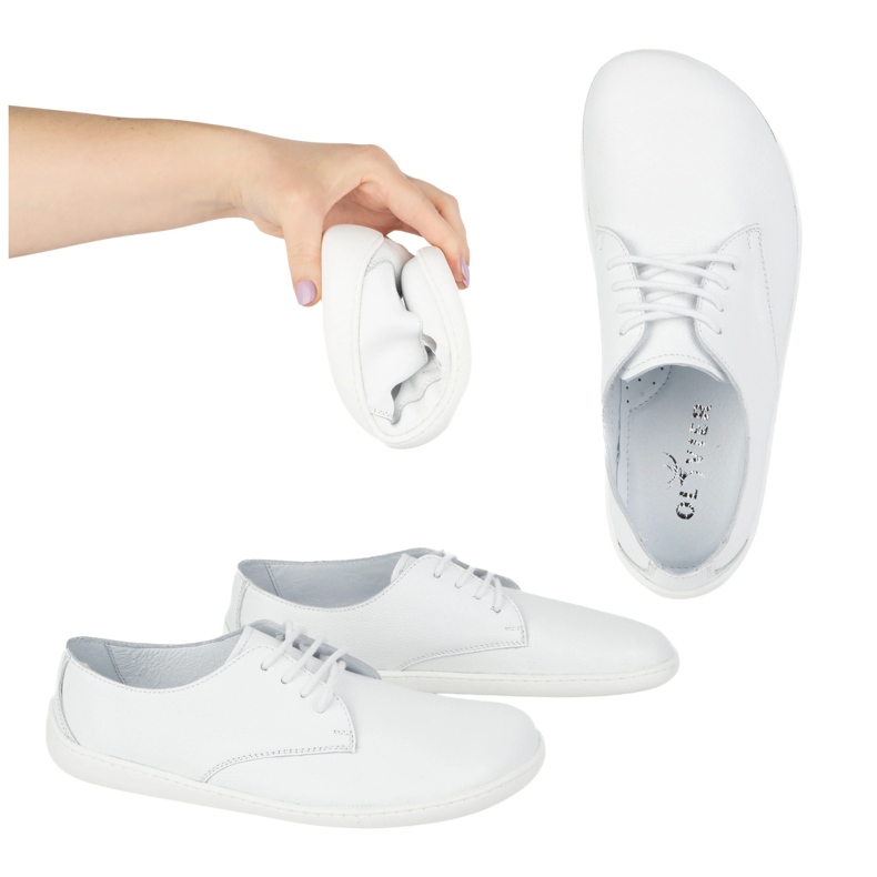 Olivier Barfodede kvinder minimalistiske sneakers 1288pol hvid 1