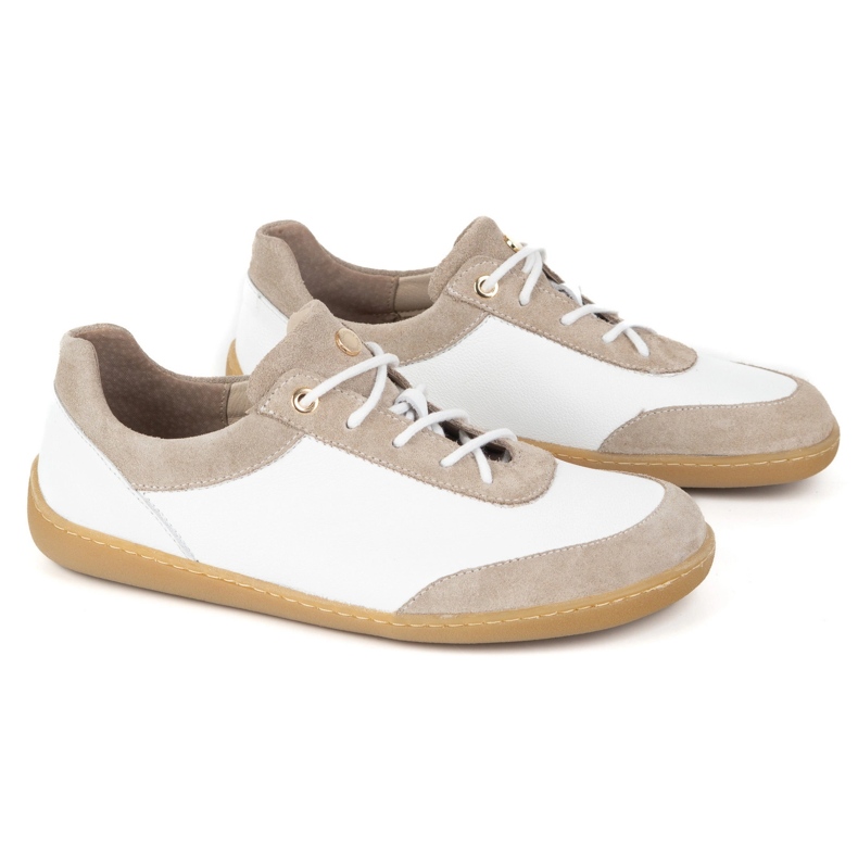 Olivier Barfodede kvinder minimalistiske sneakers 1769pol hvid 2