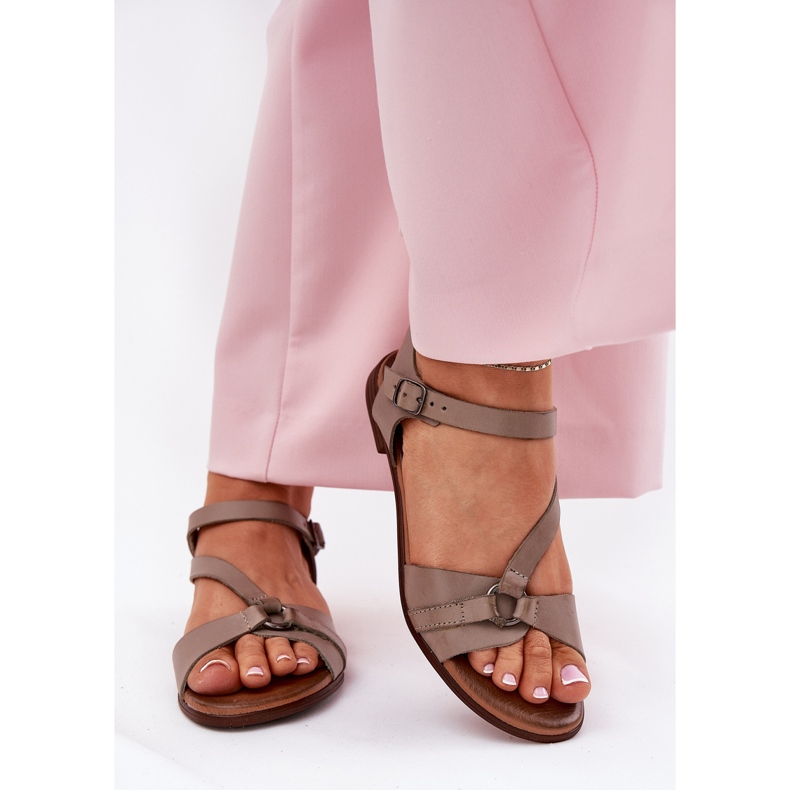 Zazoo 40182 kvinders mørke velsignelse sandaler beige 2
