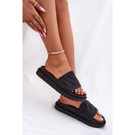 Kvinders flip flops på platformen Big Star RR274A540 Sort 8