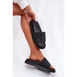 Kvinders flip flops på platformen Big Star RR274A540 Sort 9