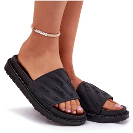 Kvinders flip flops på platformen Big Star RR274A540 Sort 10