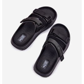 Big Star Kvinders skum flip flops med stor stjerne RR274A527 sort velcro 2