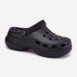 Big Star Kvinders skum flip flops på den massive sål store stjerne RR274A118 Sort 4