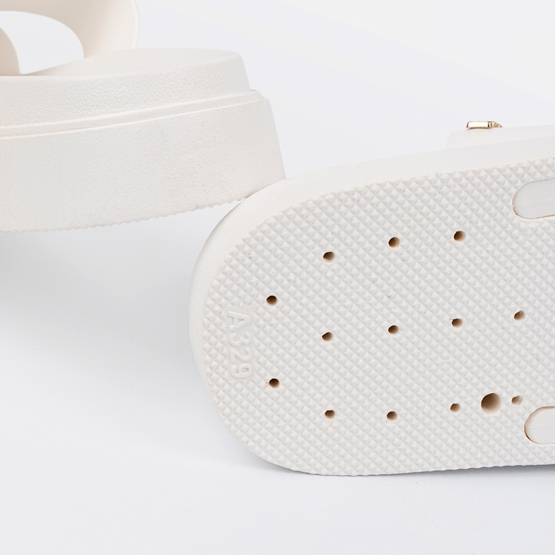Seastar Kvinders hvide flip flops på platformen 1
