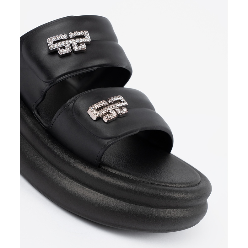 Seastar Sorte platformsflip-flops til kvinder 1