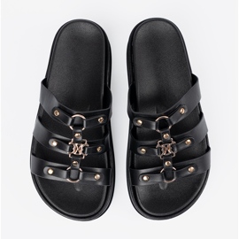 Seastar Sorte platformsflip-flops til kvinder 4
