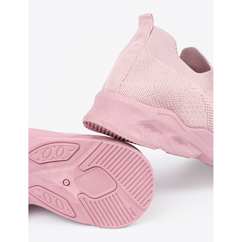 Pink sokker sportssko lyserød 1