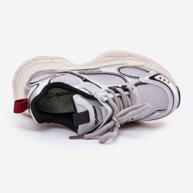 Børns sneakers på en tyk sål sølv Xairana 2