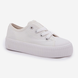 Big Star RR374009 Białe Lace -UP Sneakers hvid 8